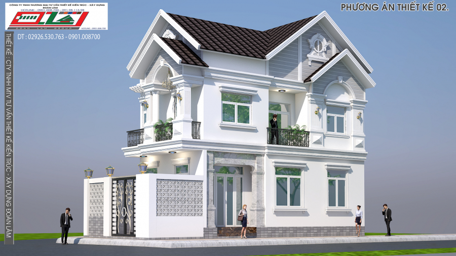BIỆT THỰ PHỐ 03 MẶT TIỀN ĐƯỜNG - TRUNG TÂM QUẬN TP.CẦN THƠ - MẪU 01